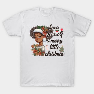 Melanin Christmas T-Shirt